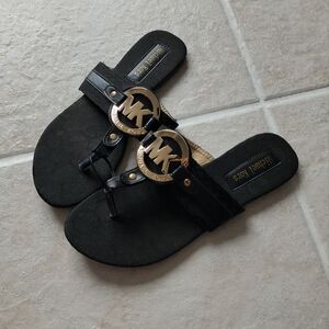 Michael Kors Black Slide Sandals